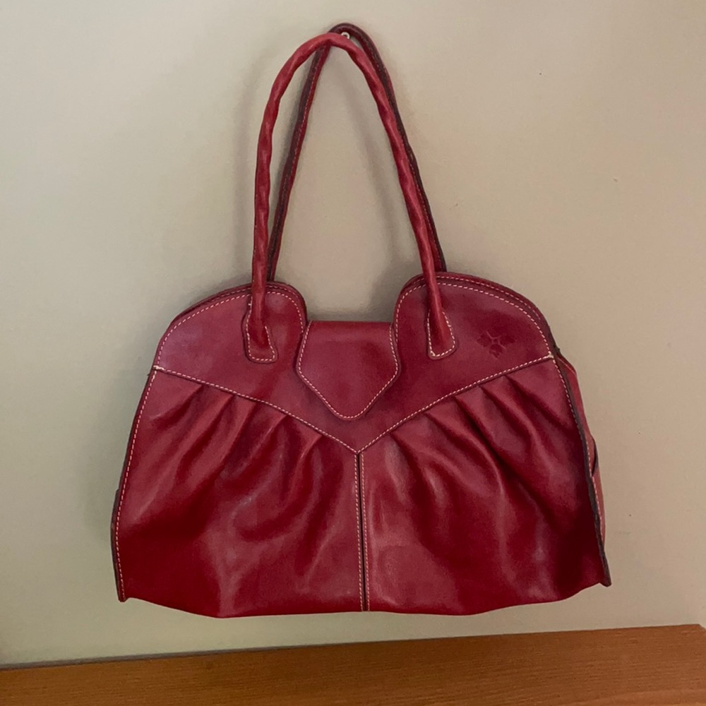 Patricia Nash Red Leather Hangbag